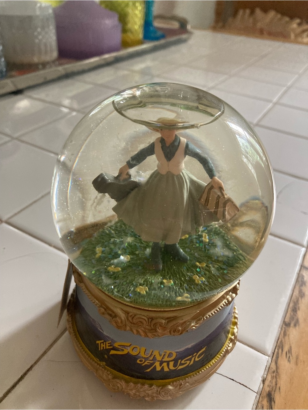 The Sound of Music Branded Snow Globe - White & Gold Accents - Picture 2 of 13